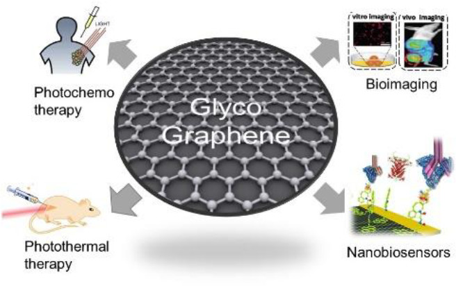 New Advances in Fabrication of Graphene Glyconanomaterials for Application in Therapy and Diagnosis